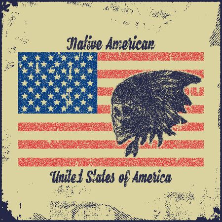 Native american illustrationのイラスト素材