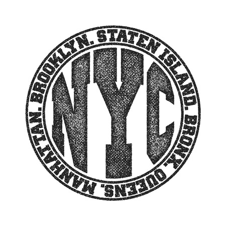 New York City Typography Graphics, T-shirt design. vector illustrationのイラスト素材
