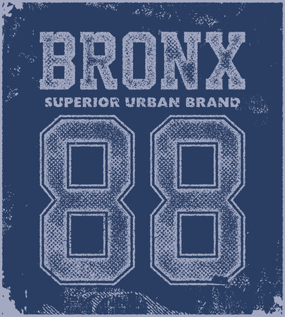 Vintage bronx typography, t-shirt graphics, vector illustration.のイラスト素材