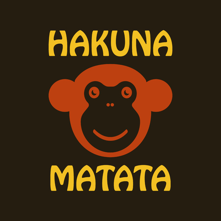 Cartoon Ape head.のイラスト素材