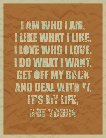 Inspirational and motivational quotes poster. Ideal for print poster, card, shirt, mug. Realistic vector illustration.のイラスト素材