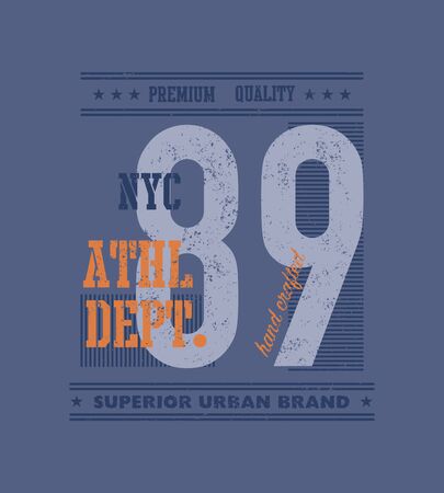 vintage urban typography, t-shirt graphics, vector illustrationの写真素材