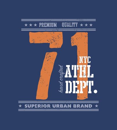 vintage urban typography, t-shirt graphics, vector illustrationのイラスト素材