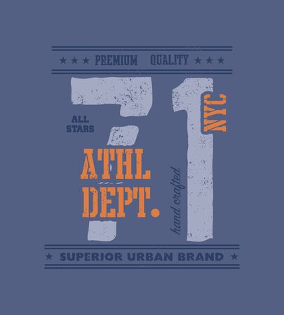 vintage urban typography, t-shirt graphics, vector illustrationのイラスト素材