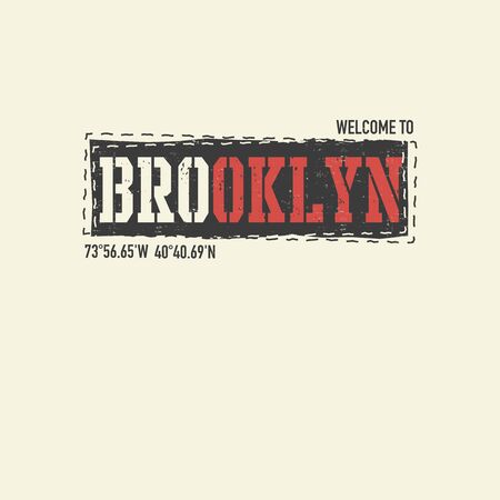 vintage urban typography, t-shirt graphics, vector illustrationの写真素材
