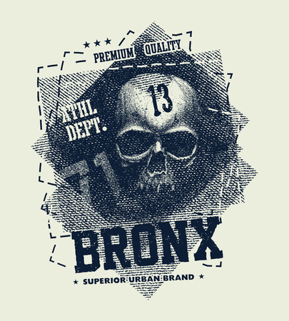 vintage urban typography, t-shirt graphics, vector illustrationのイラスト素材
