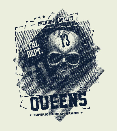 Vintage urban typography, t-shirt graphics, vector illustrationの写真素材