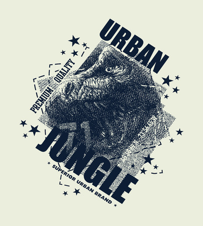 Vintage urban typography, t-shirt graphics, vector illustrationの写真素材