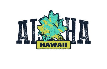 Aloha vector illustration for t-shirt and other usesのイラスト素材