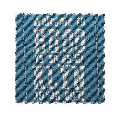 Brooklyn t-shirt. Brooklyn, New York City typography for design clothes, t-shirts, print, stamp. Vector illustration.のイラスト素材