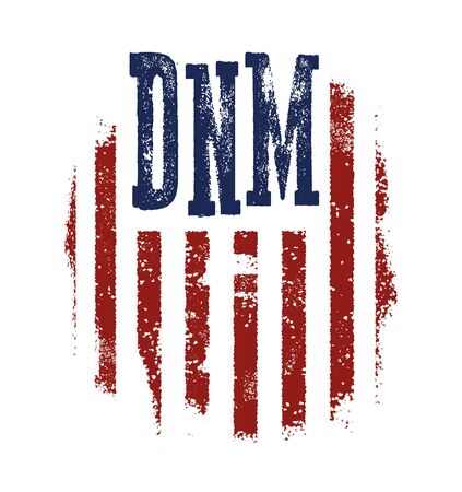 T-shirt graphic design with american flag and grunge texture. Vector illustration.のイラスト素材