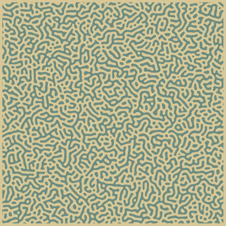 Diffusion seamless pattern. Organic line art endless wallpaper.Turing generative design. Element for your design. Vector illustrationのイラスト素材