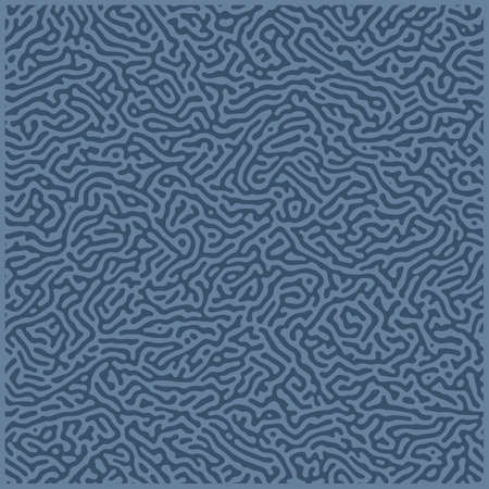 Diffusion seamless pattern. Organic line art endless wallpaper.Turing generative design. Element for your design. Vector illustrationのイラスト素材
