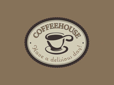 Coffee break hipster stylized poster. Vector illustration.のイラスト素材