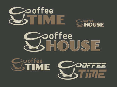 Coffee break hipster stylized poster. Vector illustration.のイラスト素材