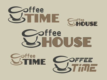 Coffee break hipster stylized poster. Vector illustration.のイラスト素材
