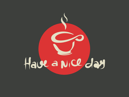 Coffee break hipster stylized poster. Vector illustration.のイラスト素材