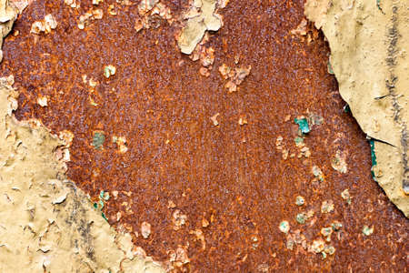 Brown and yellow metal rusty background