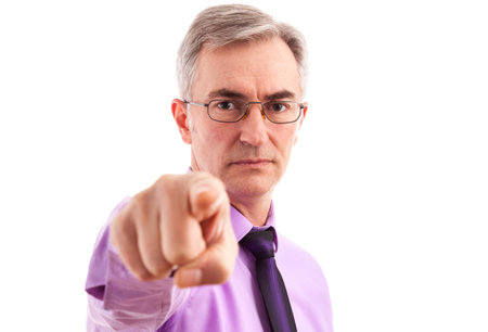 Business man pointingの写真素材