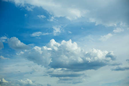 Beautiful clouds and blue sky background