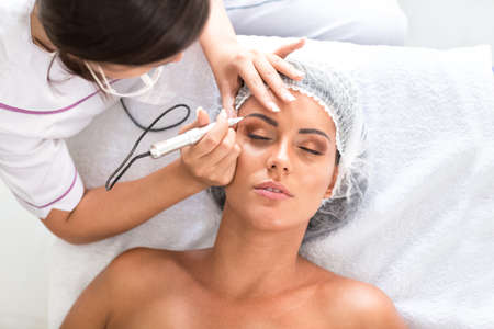 Permanent cosmetics method used for fuller and denser appearance of  eyebrows