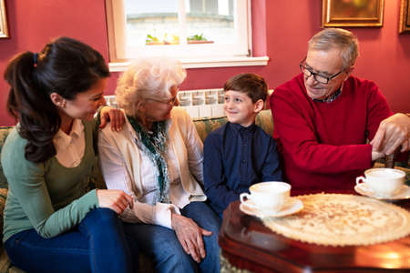 Family reunites for a weekend with family members eager to see each other after awhile