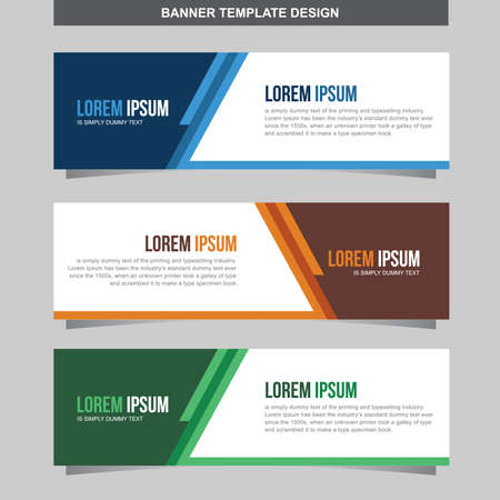 Banner Vector Template Background Modern Web Design Horizontalのイラスト素材