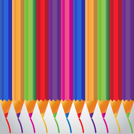 backgraund with colour pencilsのイラスト素材