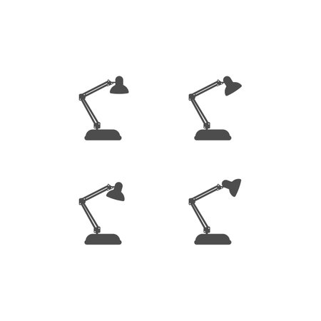 Work Desk Lamp Vector Design Illustrationのイラスト素材