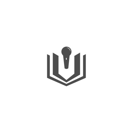 Book Education Logo Design Templateのイラスト素材