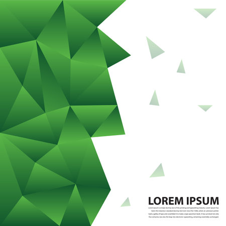Green Polygonal Background Vector Illustrationのイラスト素材