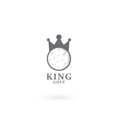 King Golf Logo Design Templateのイラスト素材