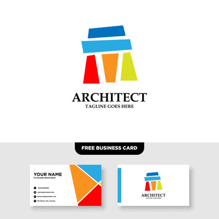 Building Architecture and Real Estate Logo Designのイラスト素材