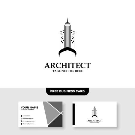 Building Architecture and Real Estate Logo Designのイラスト素材