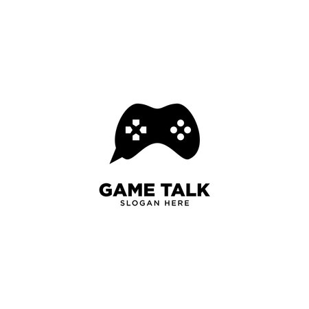 Game Talk Logo Design Vectorのイラスト素材