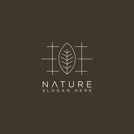 Eco Organic Logo Design Vectorのイラスト素材