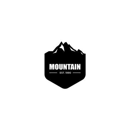 mountain and outdoor adventures logo  mountain labels and design elementsのイラスト素材