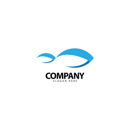 Fish Logo Design Template Iconのイラスト素材