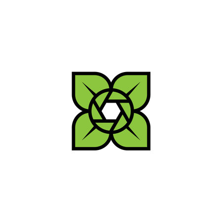 Camera Nature graphic design template, vector isolated illustrationのイラスト素材