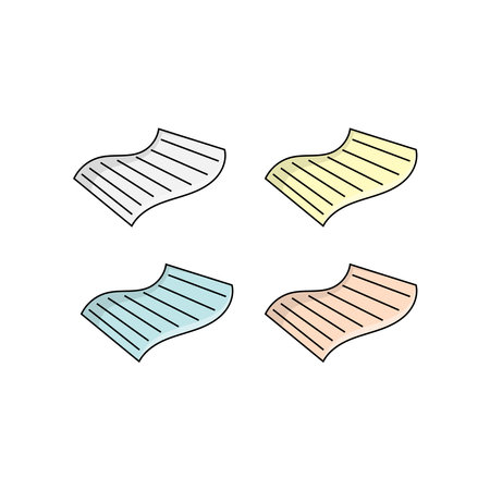 Paper icon graphic design template simple illustrationのイラスト素材