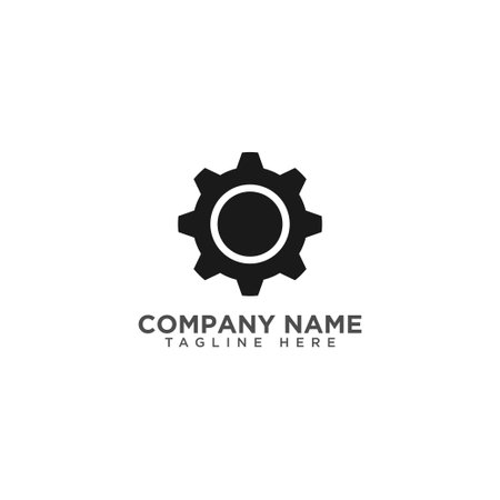 Gear Machine Logo Design Templateのイラスト素材