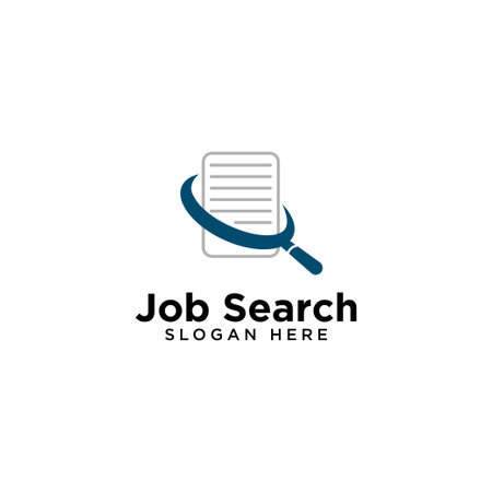Job Search Logo Template vector illustration designのイラスト素材