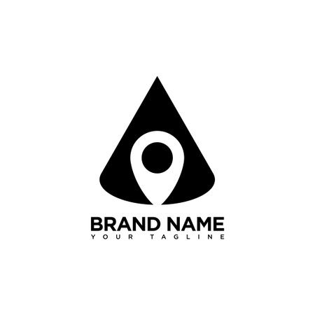 Search Map Location  Design Templateのイラスト素材