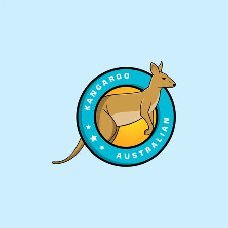 Kangaroo Mascot Designのイラスト素材