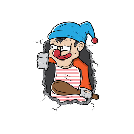 Joker Clown Designのイラスト素材