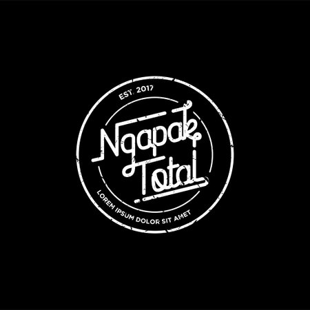 Ngapak Total Letteringのイラスト素材