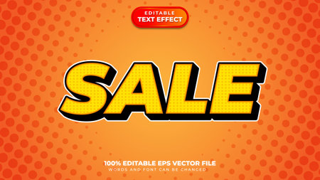 Sale Editable Text Effectのイラスト素材