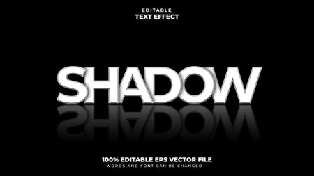 Shadow Editable Text Effectのイラスト素材