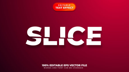 Slice Editable Text Effectのイラスト素材