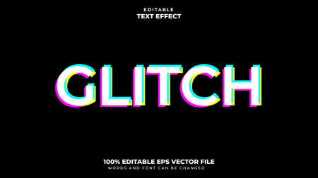 Glitch Text Effectのイラスト素材